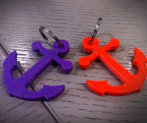 Anchor Key Chain 3D Models