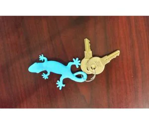 Gecko Keychain 3D Models