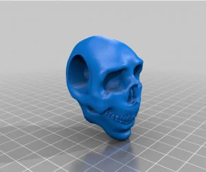 Skull Paracord Bead 3D Models