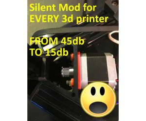 Silent Mod For Every 3D Printer Must Have Nema Damper 3D Models
