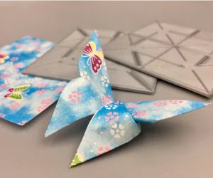 Origami Press Yoshizawa Butterfly 3D Models