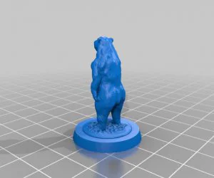 Black Bear 28Mm Scale For Ddtabletop Games 3D Models