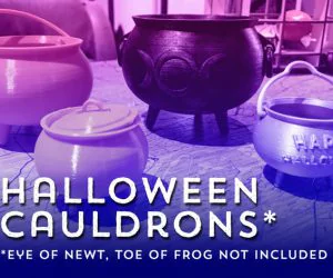 Halloween Cauldrons 3D Models
