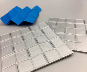 Origami Press Miura Fold 3D Models