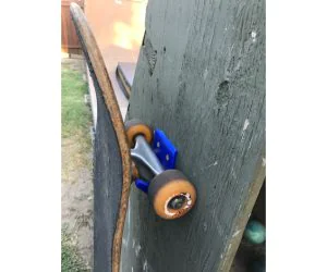Happy Skateboard Wall Hook 3D Models