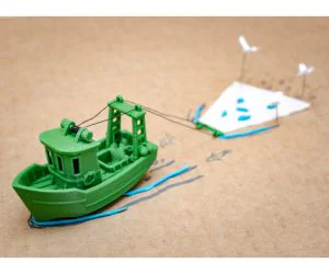Fin The Little Trawler Visual Benchy 3D Models