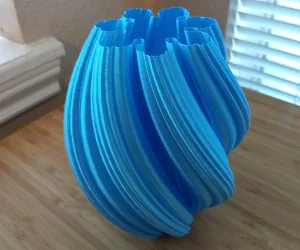 Julia Fractal Twist Vase 3D Models