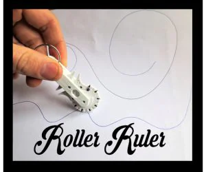 Geneva Roller Ruler Pocket Sized Infinite Ruler 3D Models