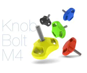 Knob Bolt M4 3D Models