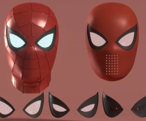 Iron Spider Helmet Homecoming Faceshell 3D Models