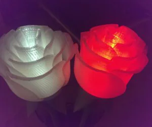 Lightup Rose With Stem Pluggable 3D Models