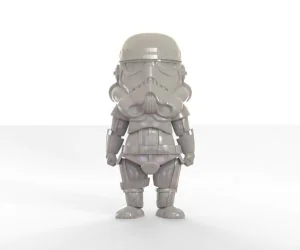Cute Stormtrooper 3D Models