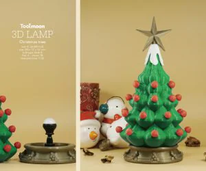 Christmas Tree Lamp 3D Models