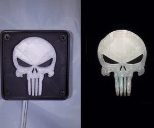 Punisher Led Lightnightlight 3D Models