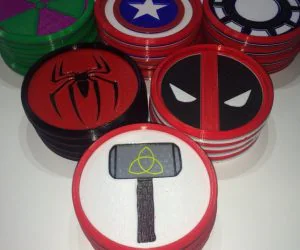 Avengers Coasters 3D Models