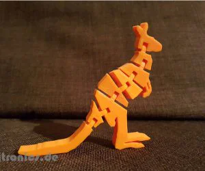 Flexi Articulated Kangaroo Full 3D Models