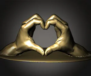 Heart With Hands 3D Models