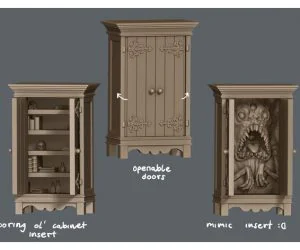 Cabinet Mimic 3D Models