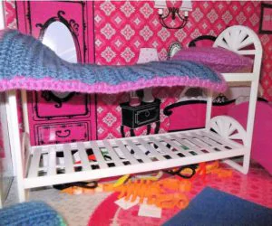 Barbie Doll House Bunk Beds Updated 3D Models