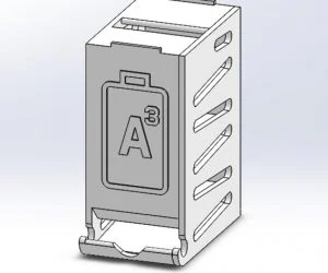 Battery Dispenser 36X Aaa Stackable 3D Models