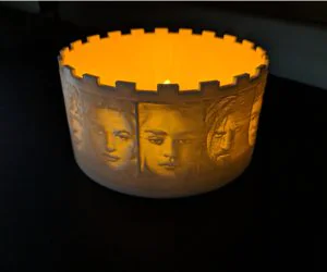Game Of Thrones Lamp Lithophane 3D Models