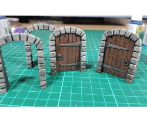 Dungeon Door Open And Closed 3D Models