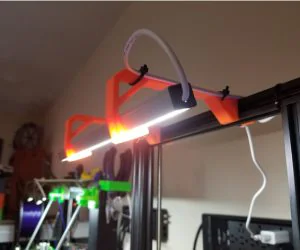Ender 3 Led Light Bar Holder 3D Models