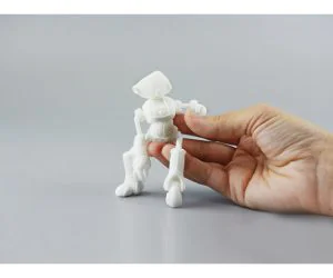 Ankly Robot Dressed 3D Printed Assembled 3D Models