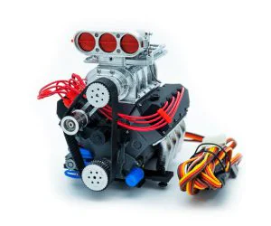 Ddw 110 Rc Car Engine Ohv V8 H Supercharger 3D Models