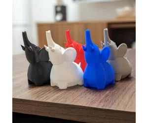 Cute Elephant 3D Models