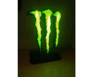 Monster Energy Led 3D Models