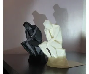 The Thinker Bookend 3D Models