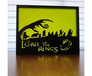 Lord Of The Rings Silhouette Art 3D Models