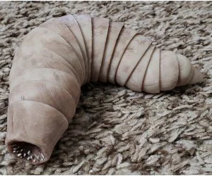 Friendly Articulated Sandworm 3D Models