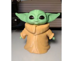 Grogu Baby Yoda The Child Now With Separate Eyes 3D Models