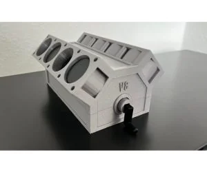 V8 Engine Functional 3D Models