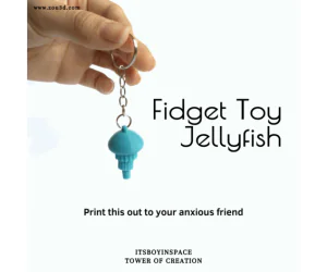 Jellyfish Fidget Toy 3D Models