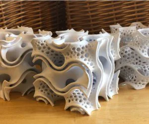 Three Gyroid Sculptures 3D Models