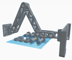 Articulating Tablet Arm Wall Mount 3D Models