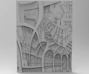 City For Cnc 3D Models