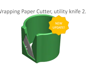 Wrapping Paper Cutter Utility Knife 2.0 3D Models