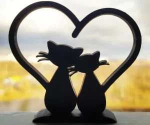 Cats With Heartshaped Tails 3D Models