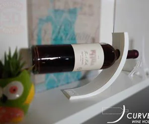 Curved Wine Holder 3D Models