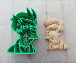 Philip J. Fry Cookie Cutter 3D Models