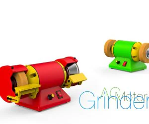 Grinder. Ac Motor 3D Models