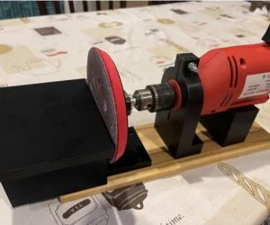 Drill Clamp With Sanding Table Attachment 3D Models