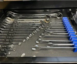 Modular Wrench Holder With Sizes 3D Models