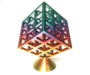 Infinity Cube With Base 3D Models
