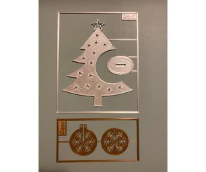 Snowflake Christmas Tree Kit Card 3D Models