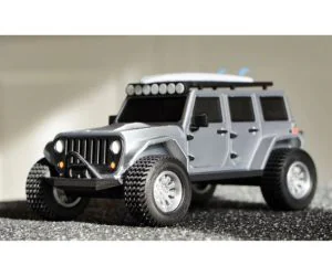 Jeep Wrangler 52 Part Fully Printable 3D Models